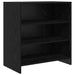 Bufet cu raft cu ușă 2 pcs Stejar negru 70 x 41 x 75 cm Lemn compozit - WALTI WALTI