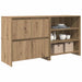 Bufet 2 pcs stejar artizanal 70 x 41 x 75 cm Lemn compozit - WALTI WALTI