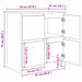Bufet 2 pcs stejar artizanal 70 x 41 x 75 cm Lemn compozit - WALTI WALTI