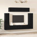 Set comodă TV cu raft 8 pcs Stejar negru 80 x 30 x 30.5 cm - WALTI WALTI