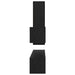 Set comodă TV cu sertar 4 pcs Stejar Negru Lemn compozit - WALTI WALTI