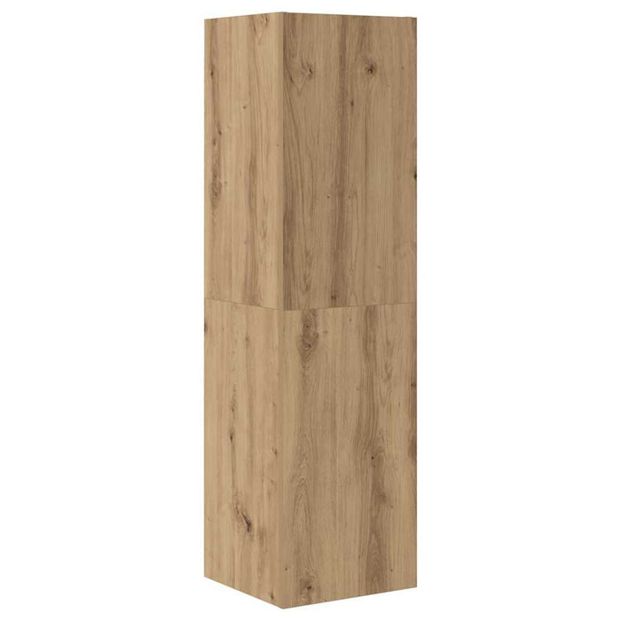 Set comodă TV cu sertar 4 pcs Stejar Artizanal Lemn compozit - WALTI WALTI