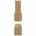Set comodă TV cu sertar 4 pcs Stejar Artizanal Lemn compozit - WALTI WALTI