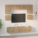 Set comodă TV Pe perete 8 pcs Stejar Artizanal Lemn compozit - WALTI WALTI