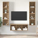 Set dulap TV cu raft 3 pcs stejar artizanal 37 x 37 x 142.5 cm - WALTI WALTI