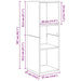 Set dulap TV cu raft 3 pcs stejar artizanal 37 x 37 x 142.5 cm - WALTI WALTI