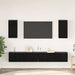 Dulap pentru TV pe Perete 3 pcs Stejar Negru Lemn compozit - WALTI WALTI