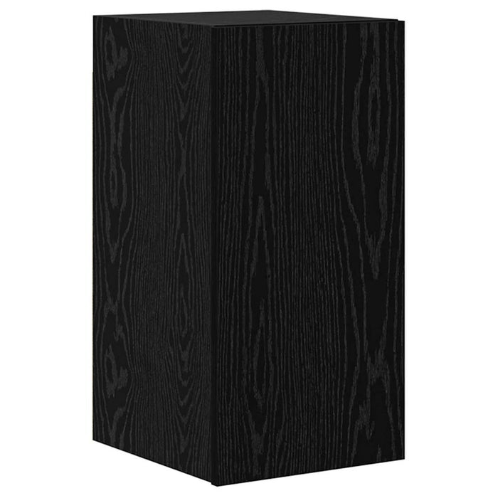 Dulap pentru TV pe Perete 3 pcs Stejar Negru Lemn compozit - WALTI WALTI