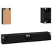 Dulap pentru TV pe Perete 3 pcs Stejar Negru Lemn compozit - WALTI WALTI