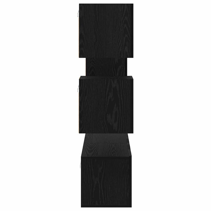 Set comodă TV Pe perete 5 pcs Stejar Negru Lemn compozit - WALTI WALTI