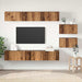 Set comodă TV 8 pcs Lemn vechi 60 x 30 x 30.5 cm Lemn compozit - WALTI WALTI