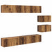 Set comodă TV 8 pcs Lemn vechi 60 x 30 x 30.5 cm Lemn compozit - WALTI WALTI