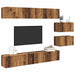 Set comodă TV 8 pcs Lemn vechi 60 x 30 x 30.5 cm Lemn compozit - WALTI WALTI