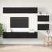 Set comodă TV Pe perete 8 pcs Stejar negru 60 x 30 x 30.5 cm - WALTI WALTI