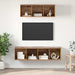 Set dulap TV 2 pcs Lemn vechi 37 x 37 x 142.5 cm Lemn compozit - WALTI WALTI