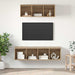 Set dulap TV cu raft 2 pcs stejar artizanal 37 x 37 x 142.5 cm - WALTI WALTI