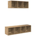 Set dulap TV cu raft 2 pcs stejar artizanal 37 x 37 x 142.5 cm - WALTI WALTI