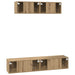 Set dulap TV 4 pcs stejar artizanal Mediu 80 x 30 x 30 cm - WALTI WALTI
