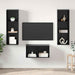 Set dulap TV Stejar negru 37 x 37 x 107 cm Lemn compozit - WALTI WALTI