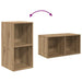 Set dulap TV stejar artizanal 37 x 37 x 107 cm Lemn compozit - WALTI WALTI