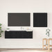 Set Dulap TV cu raft cu depozitare cu ușă 4 pcs Stejar negru 120 x 30 x 30 cm - WALTI WALTI