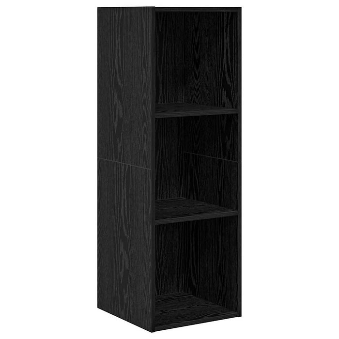 Set comodă TV Pe perete 3 pcs Stejar Negru Lemn compozit - WALTI WALTI