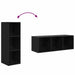 Set comodă TV Pe perete 3 pcs Stejar Negru Lemn compozit - WALTI WALTI
