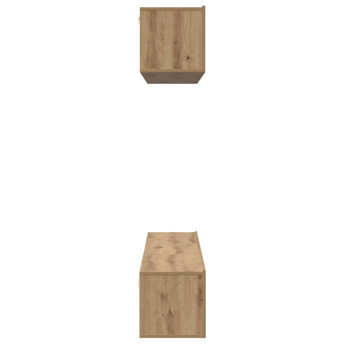 Set dulap TV 5 pcs stejar artizanal 80 x 30 x 30 cm Mediu - WALTI WALTI