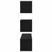 Set comodă TV Pe perete 4 pcs Stejar Negru Lemn prelucrat - WALTI WALTI