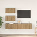 Set comodă TV Pe perete 4 pcs stejar artizanal 80 x 30 x 30 cm - WALTI WALTI