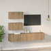 Set comodă TV Pe perete 4 pcs stejar artizanal 80 x 30 x 30 cm - WALTI WALTI