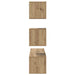 Set comodă TV Pe perete 4 pcs stejar artizanal 80 x 30 x 30 cm - WALTI WALTI