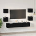 Set comodă TV Pe perete 7 pcs Stejar Negru Lemn compozit - WALTI WALTI