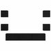 Set comodă TV Pe perete 7 pcs Stejar Negru Lemn compozit - WALTI WALTI