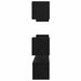 Set comodă TV Pe perete 7 pcs Stejar Negru Lemn compozit - WALTI WALTI