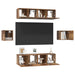 Set comodă TV Pe perete 6 pcs Lemn Vechi Lemn compozit - WALTI WALTI
