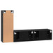 Set dulapuri TV 3 pcs Stejar negru mic 30.5 x 30 x 90 cm - WALTI WALTI
