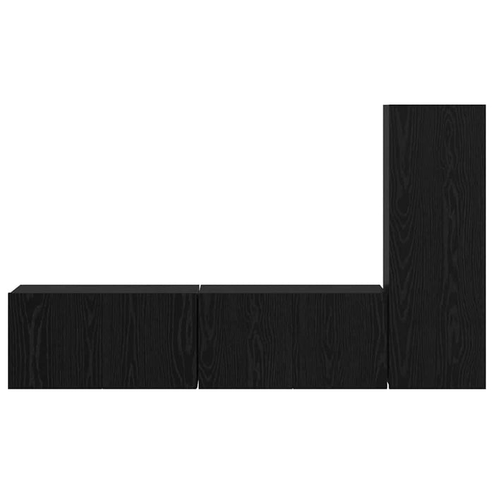Set dulapuri TV 3 pcs Stejar negru mic 30.5 x 30 x 90 cm - WALTI WALTI