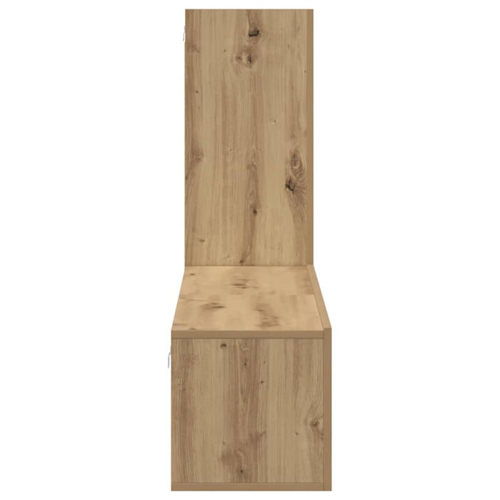 Set comodă TV cu raft 3 pcs stejar artizanal 150.5 x 30 x 90 cm - WALTI WALTI
