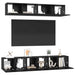 Set comodă TV 5 pcs Stejar Negru Mediu 80 x 30 x 30.5 cm - WALTI WALTI