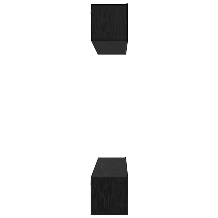 Set comodă TV 5 pcs Stejar Negru Mediu 80 x 30 x 30.5 cm - WALTI WALTI