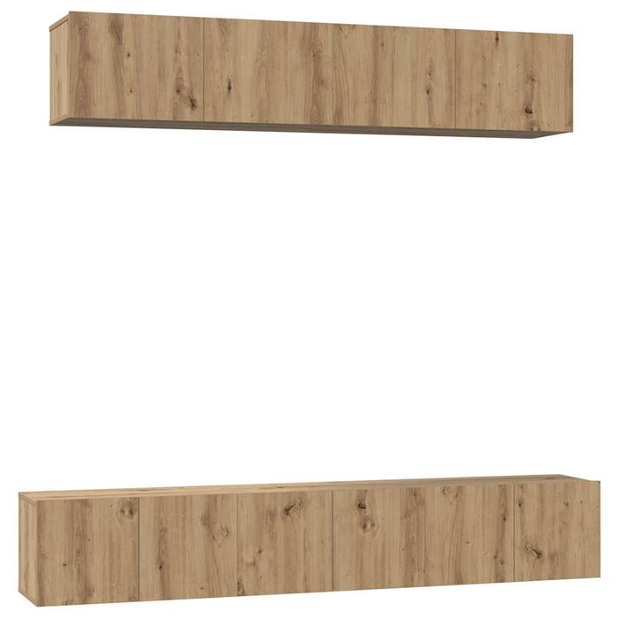 Set comodă TV 5 pcs Stejar Artizanal Lemn compozit WALTI
