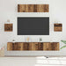 Set comodă TV Pe perete 7 pcs Lemn Vechi Lemn compozit - WALTI WALTI