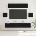 Set comodă TV Pe perete 7 pcs Stejar Negru Lemn compozit - WALTI WALTI