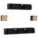Set comodă TV Pe perete 7 pcs Stejar Negru Lemn compozit - WALTI WALTI