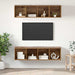 Set comodă TV Pe perete 3 pcs Lemn Vechi Lemn compozit - WALTI WALTI