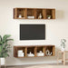 Set comodă TV Pe perete 3 pcs Lemn Vechi Lemn compozit - WALTI WALTI