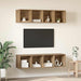 Set comodă TV Pe perete 3 pcs Stejar Artizanal Lemn compozit - WALTI WALTI