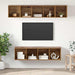 Set comodă TV Pe perete 4 pcs Lemn Vechi Lemn compozit - WALTI WALTI
