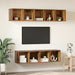 Set comodă TV Pe perete 4 pcs Lemn Vechi Lemn compozit - WALTI WALTI